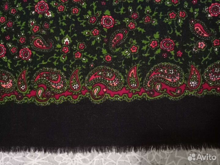 Павловопосадский платок шерсть СССР