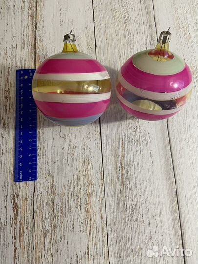 Елочные игрушки СССР глинка одним лотом