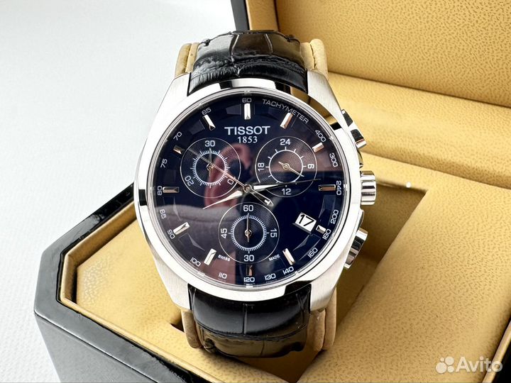 Часы Tissot couturier chronograph blue premium