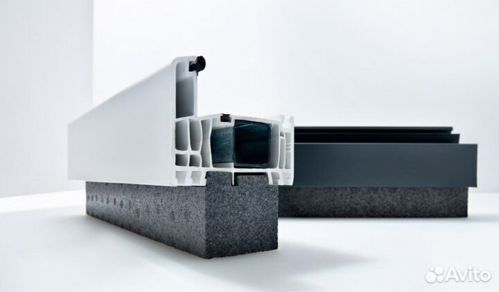 Теплый подставочный профиль Blaugelb для окон