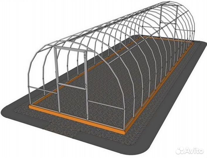 Теплица каркас Арочная+добор 25*25 профиль