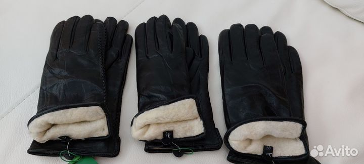 Перчатки женские зимние с набивной шерстью