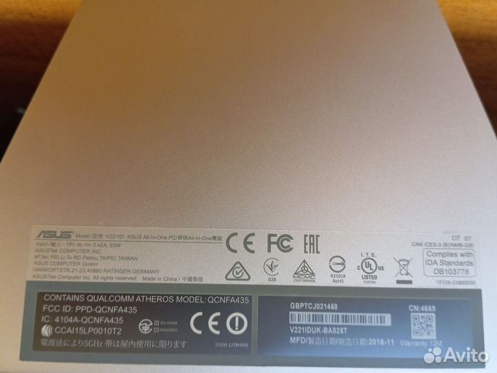 Моноблок asus v221id для офисной работы