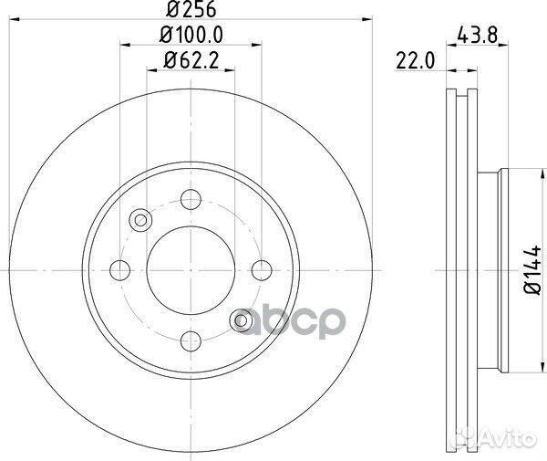 Диск тормозной перед ND6031K nisshinbo