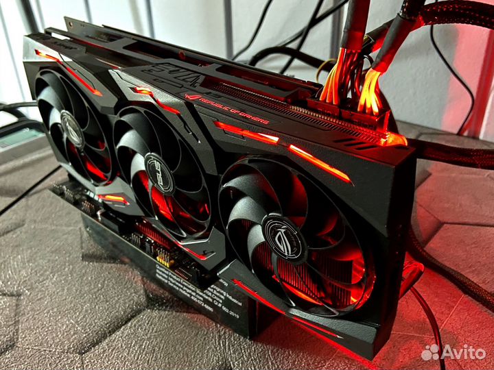 Видеокарта 8G asus Radeon RX 5700 XT ROG strix gam