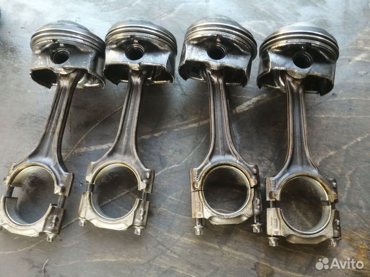 Шатун поршень BVY BVZ BVX фольксваген б6
