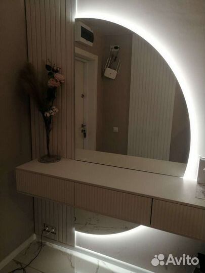 Зеркало полукруглое