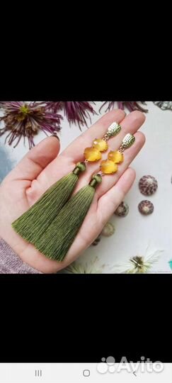 Серьги ручная работа