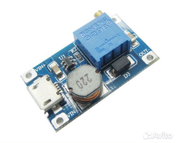 Преобразователь ET cvup-MT3608-USBin повышающий