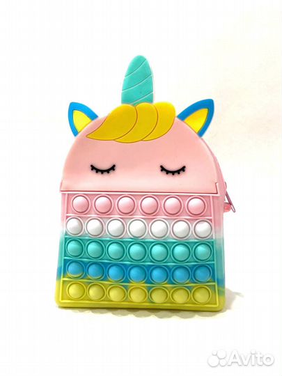 Рюкзак детский дошкольный / поп ит Единорожка