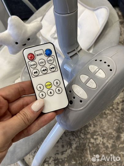 Детские электронные качели indigo star