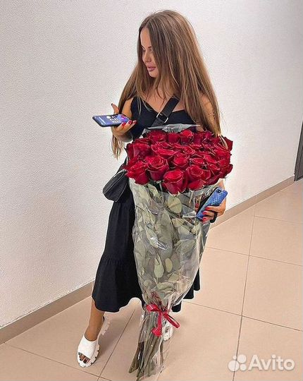 Высокие розы Букеты с доставкой