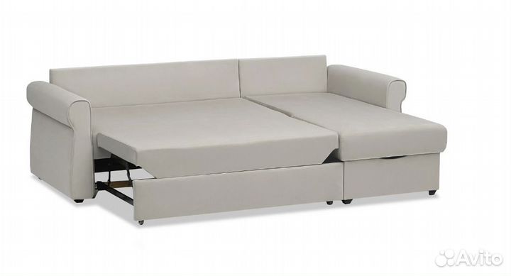 Диван угловой дельфин Лира бежевый