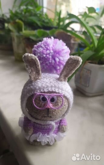 Вязаный Котик, ручная работа