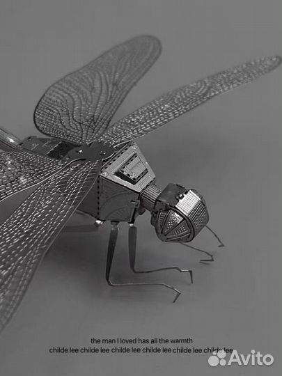 3D Металлический пазл конструктор стрекоза