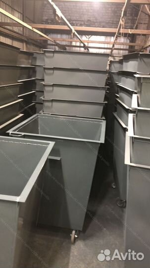 Контейнер мусорный с крышкой 0,75 м3 Арт ж12982