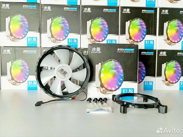 Кулер для процессора X200/ 120W/ RGB/ 4Pin