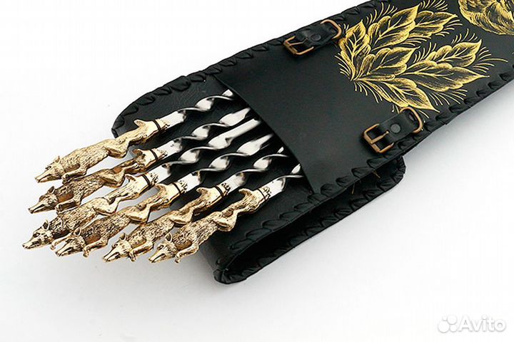 Набор для шашлыка Лисы - 2 (цельное литье)