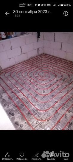 Монтаж теплого пола