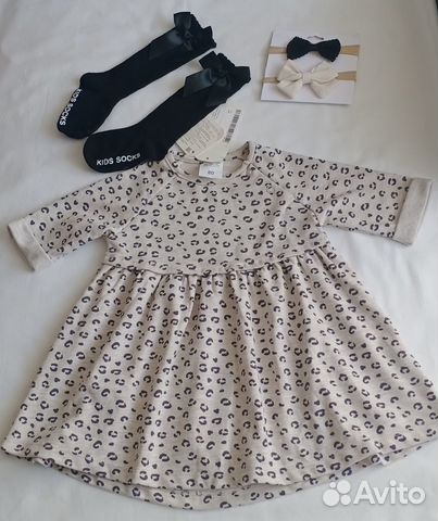 Новые платья 80,86,92 и шапочки 48 размер