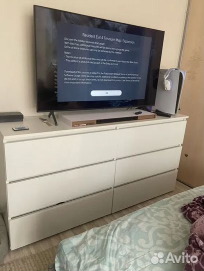 Комод Денвер белый матовый