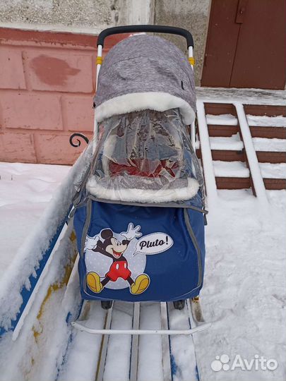 Детские санки с колесами