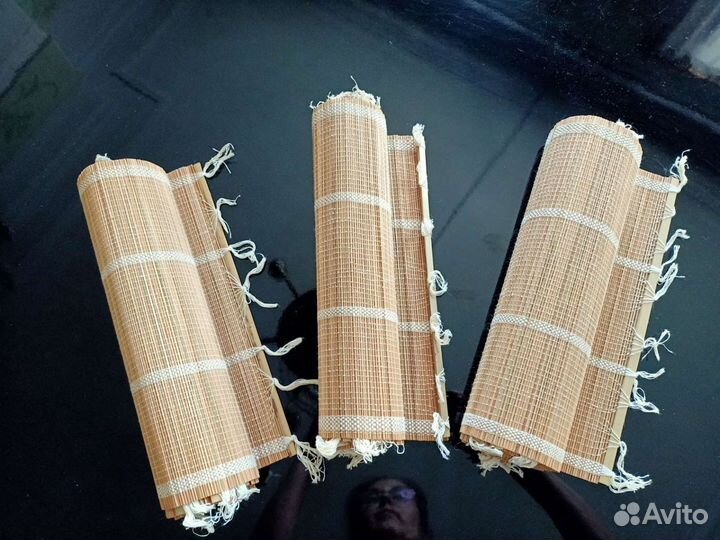 Набор салфеток из соломки. Вьетнам. 70-е г СССР