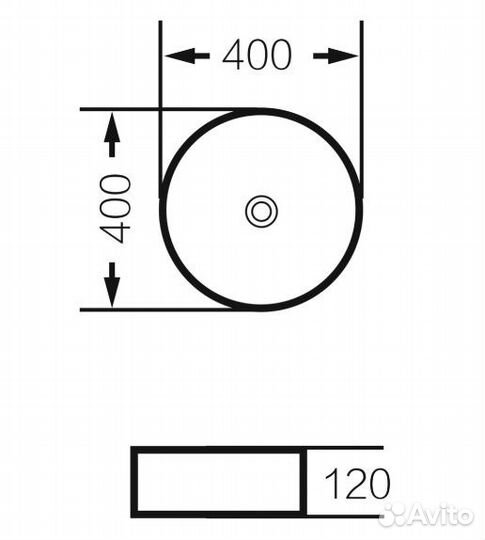 Раковина Grossman GR-3013BLM