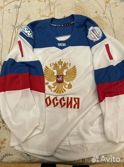 Хоккейный игровой свитер Варламова 2016 кубок мира