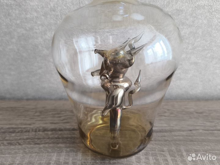 Штофы и графины СССР чертенок гутная техника