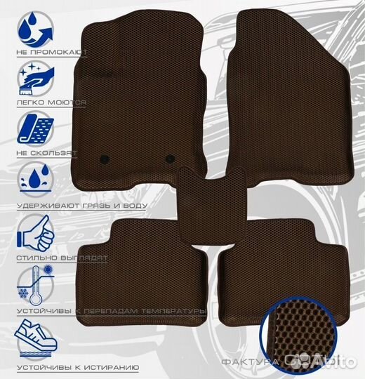 3D коврики ева mercedes-benz W-203