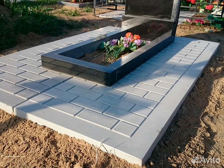 Ритуальные плиты.благоустройство захоронений