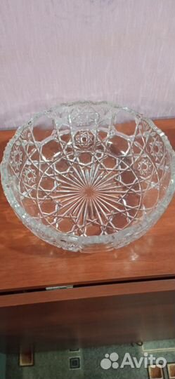Салатница хрустальная СССР