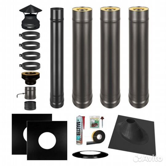 Труба Термо Black 430 - 0,8 1м