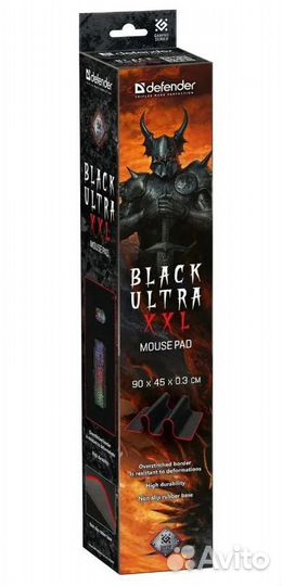 Коврик для мыши Defender Black Ultra XXL
