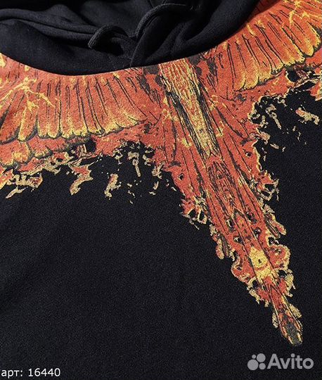 Худи marcelo burlon Черное