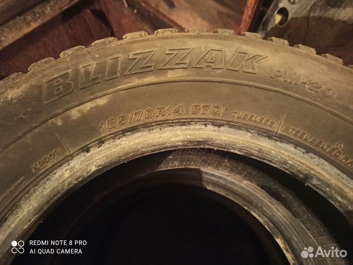 Bridgestone Blizzak PM-20 185/70 R14