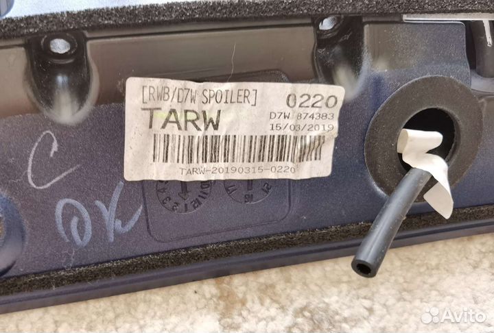 Спойлер крышки багажника hyundai tucson