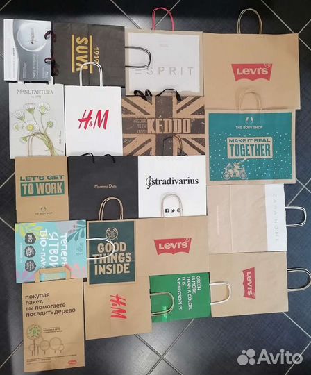 Пакеты подарочные, брендовые пакеты