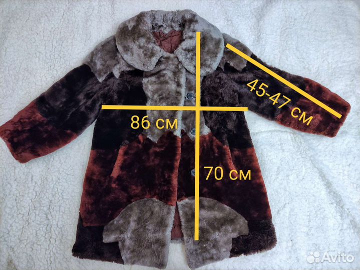 Натуральная детская шуба из овчины 134-146