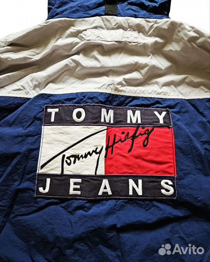 Vintage jacket Tommy Hilfiger big logo 90 y2k