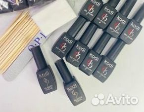 Набор Kodi гель-лаки 10 шт. база/топ