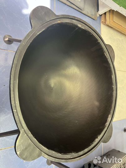 Казан чугунный 12 литр Узбекский Клеймо Шлифовка