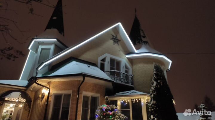 Световое оформление домов за 1 день