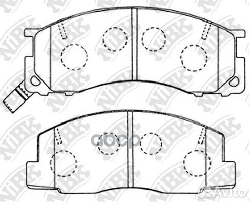 Колодки тормозные дисковые передн. toyota Estim