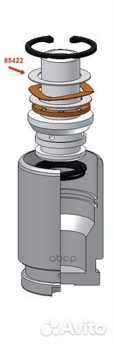 Поршень тормозного суппорта с механизмом зад