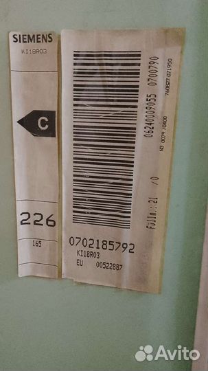 Холодильник сименс встройка