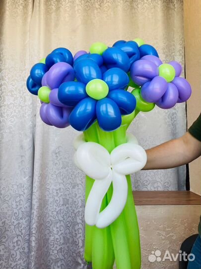 Цветы из воздушных шаров