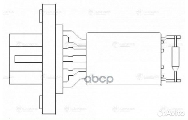 Резистор э/вент. отоп. для а/м Ford Focus II (0