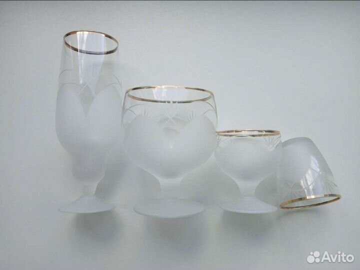 Набор хрусталь стекло 22 предмета